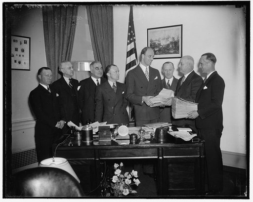 James Roosevelt & state island group, 2/1/38