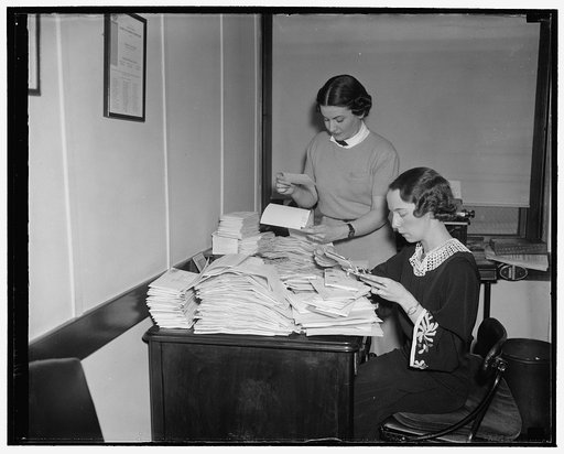 Presidential birthday [...] sent to [...]or Division of the committee for celebration of the pres. birthday. [...] taken at Chester Wright's office, 1/30/38