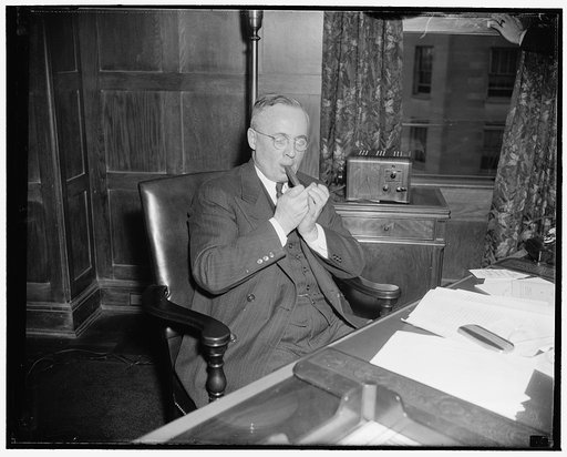 Running for Governor of Pennsylvania. Washington, D.C., March 23. Lt. Gov. Thomas Kennedy of Pa. stopped of in Washington today to transact business of the United Mine Workers of which he is Sec. and Treas. Kennedy is running for Governor of his state on the Democratic ticket, 3/23/38