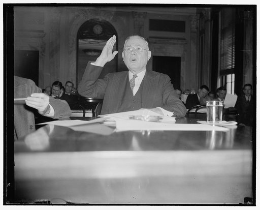 A.F. of L. Head urges amendment to Wagner Act. Washington, D.C., March 22. American Federation of Labor President William Green today urged the Senate Education and Labor Subcommittee to amend the Wagner Bill guaranteeing collective baragaining in federal contracts to curtail the "discretionary powe