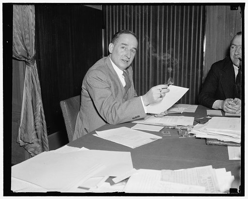 Named radio "Czar." Washington, D.C., March 31. Mark Foster Ethridge, now General Manager of the Louisville Courier Journal and Times, today became radio's first "Czar". He has agreed to serve without salary as President of the National Association of Broadcasters until the position is filled perman