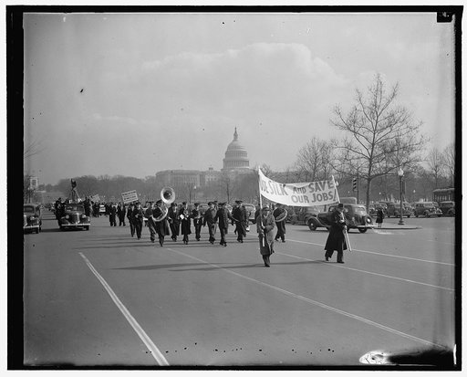 Silk parade. Center Jap. silk boycotts, 1/30/38