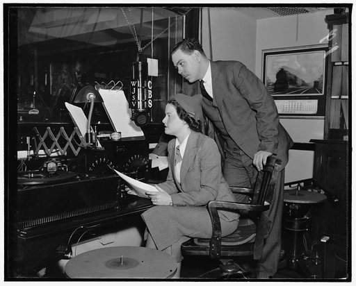 Students take over C.B.S. Christine Kempton & Warren Sweeney, 4/2/38