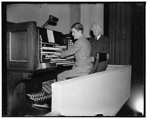 One of the worlds largest organs. Washington, D.C., April 16. One of the world's largest organs has just been completed at the Washington Cathedral, costing $80,000 and started in 1923, the organ will play for the first time Easter Sunday at the Washington Cathedral, Robert J. Barrow, the organist f