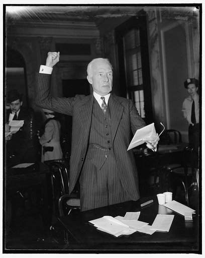 Senate lobby committee again refuffed. Washington, D.C., April 20. Efforts of the Senate Lobby Committee to obtain records of the National Committee to uphold Constitutional Government hit another snag today when Sumner Gerard, Treasurer of the Organization, testified he did not have in his "control