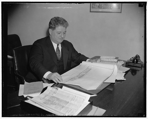 Putting fly in ointment of "McNutt-for -president" boom. Washington, D.C., April 21. If he continues the pace he is setting to date, Rep. Albert J. Engel, Republican of Michigan, appears certain to throw the "monkey wrench" into the gears of the "McNutt-for-President" boom which got underway during 