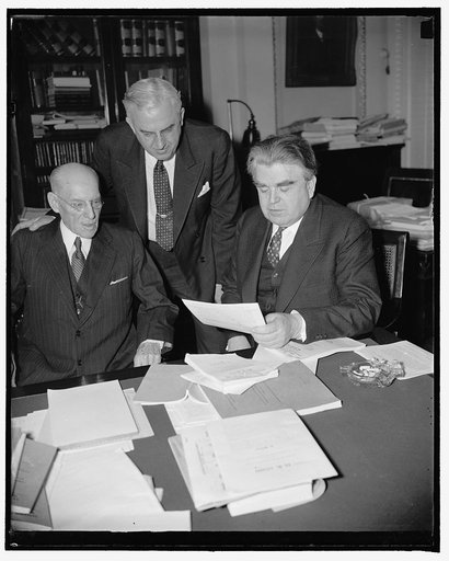 C.I.O. leader endorses recovery program. Washington, D.C., May 2. John L. Lewis, Head of the Committee for Industrial Organization, today told the House Appropriations sub-committee that he was "wholeheartedly in support" of President Roosevelts program. He urged that arrangements be made to provide