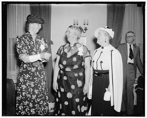 Mrs. F.D. Roosevelt, Mrs. Howard Wilkinson, Mrs. Charles F. McGuire, 5/1/38