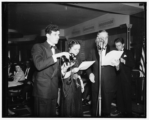 Sound effects at "Cavalcade of Labor" Broadcast, 4/27/38. Cavalcade of Labor Broadcast