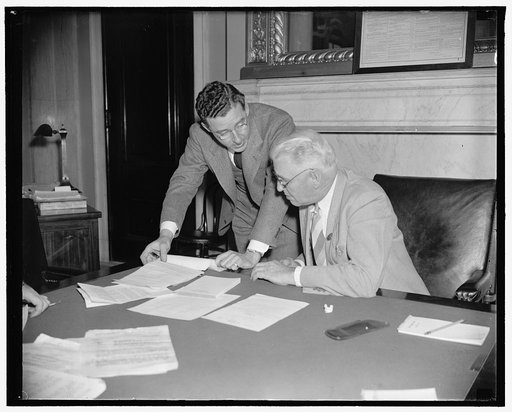 Boston furrier appears before Senate Naval Affairs Committee. Washington, D.C., May 17. Philip Krupp, a Boston furrier, today sought the Senate Naval Affairs Committee support for his drive to reinstate his 22 yr. old brother in the Naval Academy and remove from his name the "stigma of falsehood." H