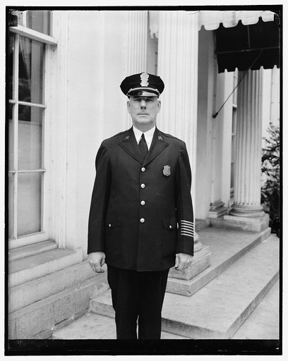 Heads White House police. Washington, D.C., June 25. Lieut. John M.D. McCubbin was today promoted to Captain of the White House police force. A Member of the force since 1922 he succeeds Capt. A.A. Walters, retired