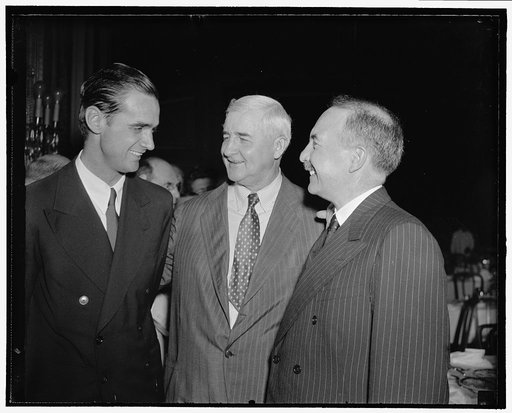 L to R: Howard Huges, Jesse Jones, Rene St. Quentin