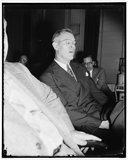 Shot by own police declares Republic Steel Corp. official. Washington, D.C., Aug. 9. Carl. W. Meyers, district manager for Republic Steel Corp. at Canton Ohio, today told the Senate Civil Liberties Committee that he was shot by one of his own police officers during the steel strike in 1937. He said 