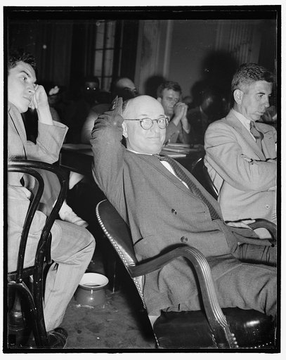 Head of Republic Steel before Senate Civil Liberties Committee. Washington, D.C., Aug. 11. Tom M. Girdler; Chairman of the Board of the Republic Steel Corp., as he appeared before the Senate Liberties Committee today, 8/11/38