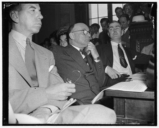Head of Republic Steel before Senate Civil Liberties Committee. Washington, D.C., Aug. 11. Tom M. Girdler; Chairman of the Board of the Republic Steel Corp., as he appeared before the Senate Liberties Committee today, 8/11/38