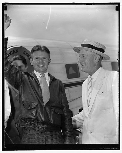 Doug Corrigan at airport