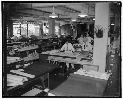 Drafting room, Navy Dept.