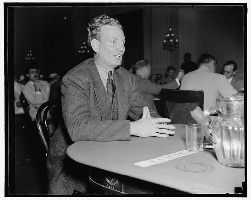 Wallace R. Stark, appearing before the Dies Un-American Committee about communism in the Federal Theatre Project