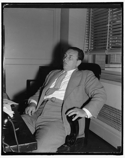 Informal snap of Leon Henderson, 9/23/38