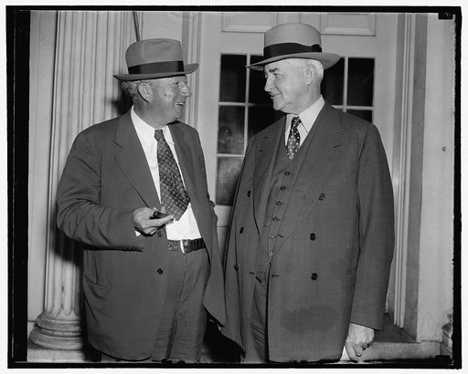 Pat Harrison and Jesse Jones at White House, Washington, D.C.