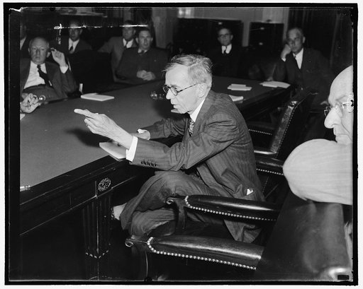 Prexy of American Cotton Association Washington, D.C., Oct. 3. A new informal picture of J.S. Wannamaker, President of the American Cotton Association. He is also a member of the National Counsel of the National Economic League, 10/3/38
