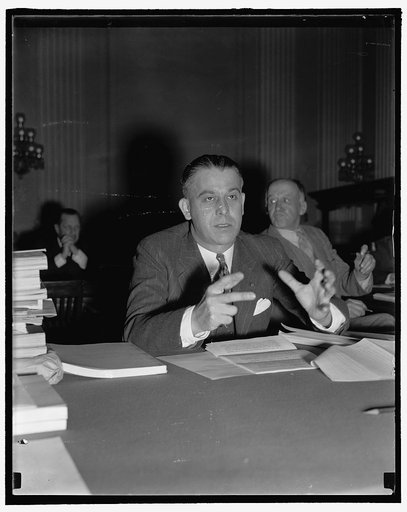 Maritime Labor leader a communist charged before House Committee. Washington, D.C., Oct. 24. Harper Knowles, Oakland, Calif., Chairman of the radical research committee of the American Legion, today told the House Committee investigating Un-American activities, that Harry Bridges, West Coast labor l