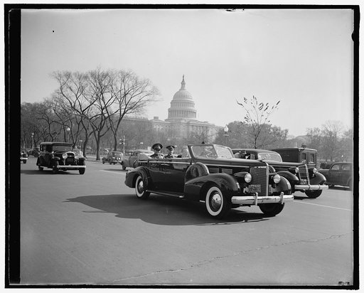 Batista sees the Capitol for the first time. Washington, D.C., Nov. 10. Fulgencio Batista, the Cuban Army Sergeant who has risen to the heights of a Caribbean Dictator, arrived in Washington today. This is the first time the Cuban Dictator has set foot outside his native land in thirty seven years, 