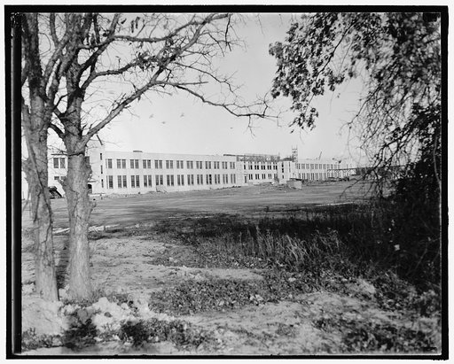 David W. Taylor Model Basin, Carderock, MD. General view of the project, showing the shop, office, and laboratory building in the foreground