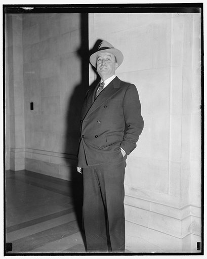RCA Executive Washington, D.C., Nov. 15. Edward F. McGrady, former Assistant Secretary of Labor but now in charge of labor relations for the Radio Corporation of America, as he appeared at the FCC hearing on alleged monopolistic tendencies in the radio industry