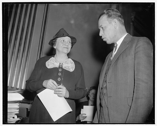 Secretary of Labor. Washington, D.C., Nov. 23. A new and unpublished snap of the Secretary of Labor Frances Perkins