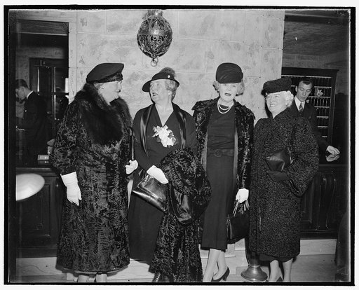 Fair sex grace republican national committee meeting. Washington, D.C., Nov. 29. Members of the fair sex were very much in evidence at today's meeting of the Republican National Committee at which the results of the recent election were carefully canvassed and plans outlined for the future. Here we 