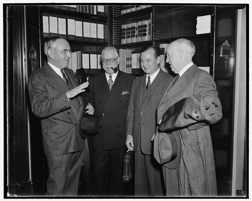Profit sharing necessary to stabilize business and employment senators told. Washington, D.C., Nov. 29. Following their testimony before the Senate Finance Subcommittee today in which they endorsed incentive taxation as a means of stabilizing business and employment, George T. Trundle Jr., president
