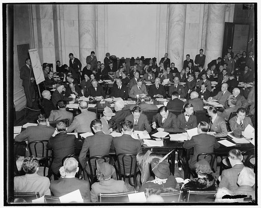 S.R.O. sign out as Monopoly Committee opens hearings. Washington, D.C., Dec. 1. Standing room only was the order today as the Temporary Economic Committee, Joint Legislative-Executive Body Created to Study Economic Ills and Recommend Legislation, opened public hearings at the Capitol today. Isador L