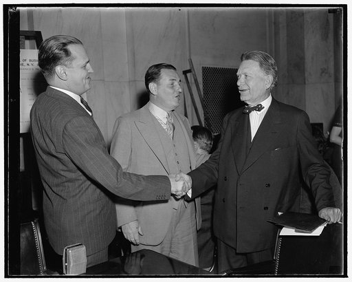 Willard Thorp, Leon Henderson, Wm. E. Borah