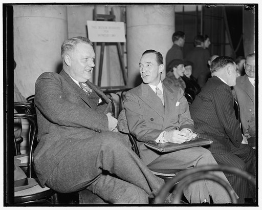 Edsal [i.e. Edsel] Ford before Monopoly Committee. Washington, D.C., Dec. 5. Appearing before the Monopoly Committee today, Edsal [i.e. Edsel] Ford, President of the Ford Motor, described one of the earliest efforts at maintaining a patent monopoly, success of which would have destroyed the Ford Mot