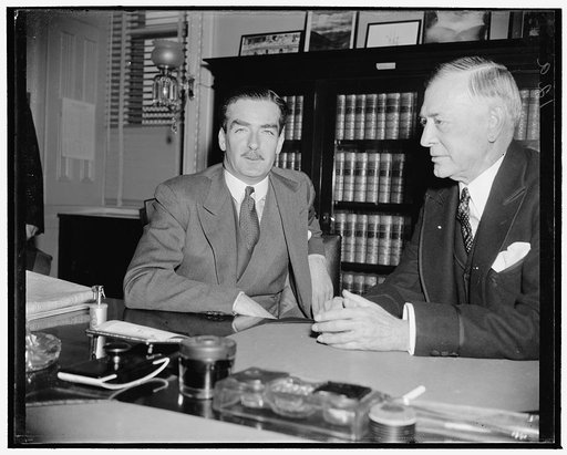 Washington, D.C., Dec. 19. Capt. Anthony Eden, former British Foreign Secretary, snapped while in Washington on his recent visit, 12/19/38