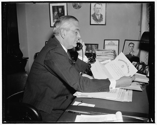 Busy Senate official. Washington, D.C., Dec. 28. One of the busiest officials at the Capitol these days is Col. Edwin A Halsey, Secretary of the U.S. Senate, who is ironing out final details for the opening of the Senate on January 3, 12/28/38