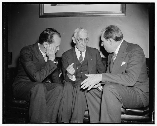 Rep. Joseph Hendricks, Francis Townsend, Sen. Claude Pepper. Co[...], 1/5/39
