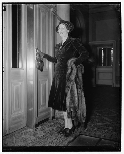 Halloran Society. Mrs. Millard Tydings, wife of Sen. from Md., 1/3/39