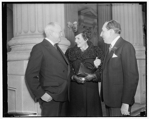 Sen. & Mrs. Claude Pepper & Bert Fish, 1/3/39