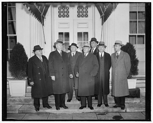 President receives legislative program of American Farm Bureau. Washington, D.C., Jan. 10. The legislative program of the American Farm Bureau, calling for modification of hours and wages of relief labor and suggesting that both industry and labor refrain from advancing prices and wage rates, was pr