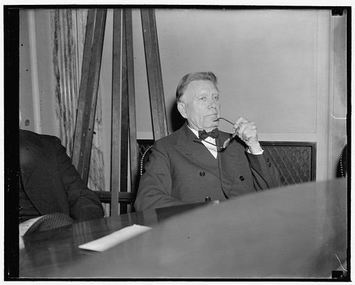 Idaho Senator. Washington, D.C., Jan. 13. Idaho's Veteran Senator William E. Borah, from a photograph made a few days ago at a meeting of the Senate Judiciary Committee, 1/13/39