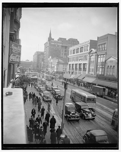 F. St. scene