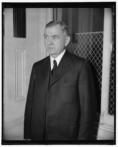 Rejected [...]as Federal Judge. Washington, D.C., [Feb. 2. Floyd] Roberts, whose nomination by President [Roosevelt] to be a Federal Circuit Judge for [the Federal] District of Virginia was rejected by the [Senate Judiciary] Committee yesterday. [...] upon motion of majority leader Barkley, delayed 
