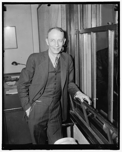 WPA trouble shooter. Washington, D.C., Feb. 10. Responsibility for who gets fired when the present works progress administration appropriation runs out in June will fall upon the shoulders of Dean Brimhall, trouble shooter and handyman for WPA. His real title is Director of the Section on Employment