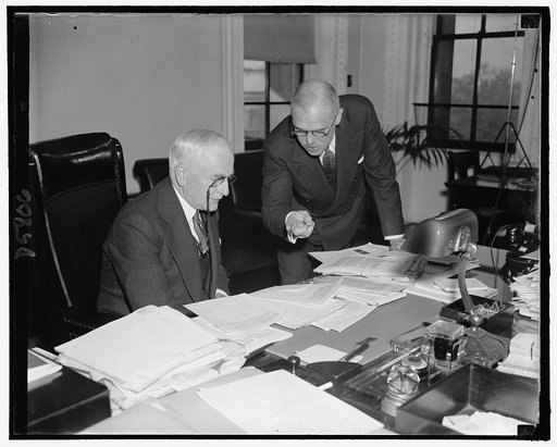 Secy. of State Cordell Hull & his Asst. Harry A. McBride