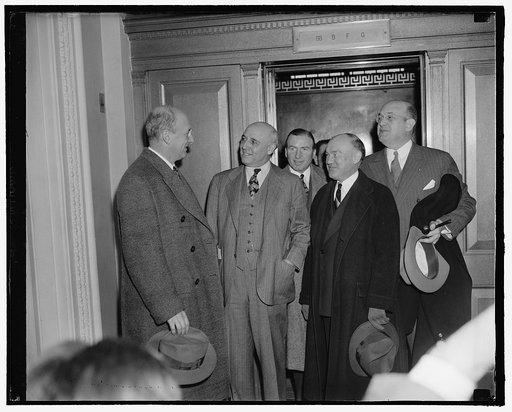 Senate committee quizzes members on government cooperation given French mission. Washington, D.C., Feb. 16. Secretary of Treasury Henry Morgenthau and Secretary of War Harry H. Woodring were today questioned by the Senate Military Affairs Committee concerning the aid they gave a French Mission buyin