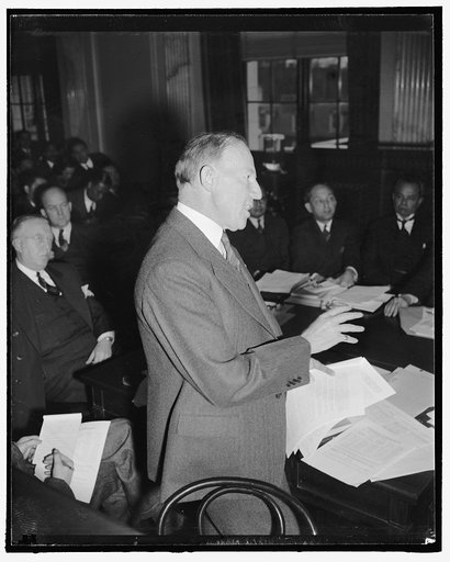 Assistant Secretary of State Before Senate Committee. Washington, D.C., Feb. 21. Appearing before the Senate Territorial and Insular Affairs Committee today, Assistant Secretary of State Francis B. Sayre stated the vital interests of the U.S. in the Far East were concerned in the disposition of the 