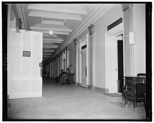 Office of Archie Lockhead (283) opposite that of Secy. of Treasury, 2-23-39