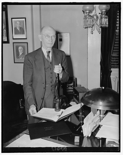 South Trimble, veteran Clerk of the House of Representatives, 3-7-39